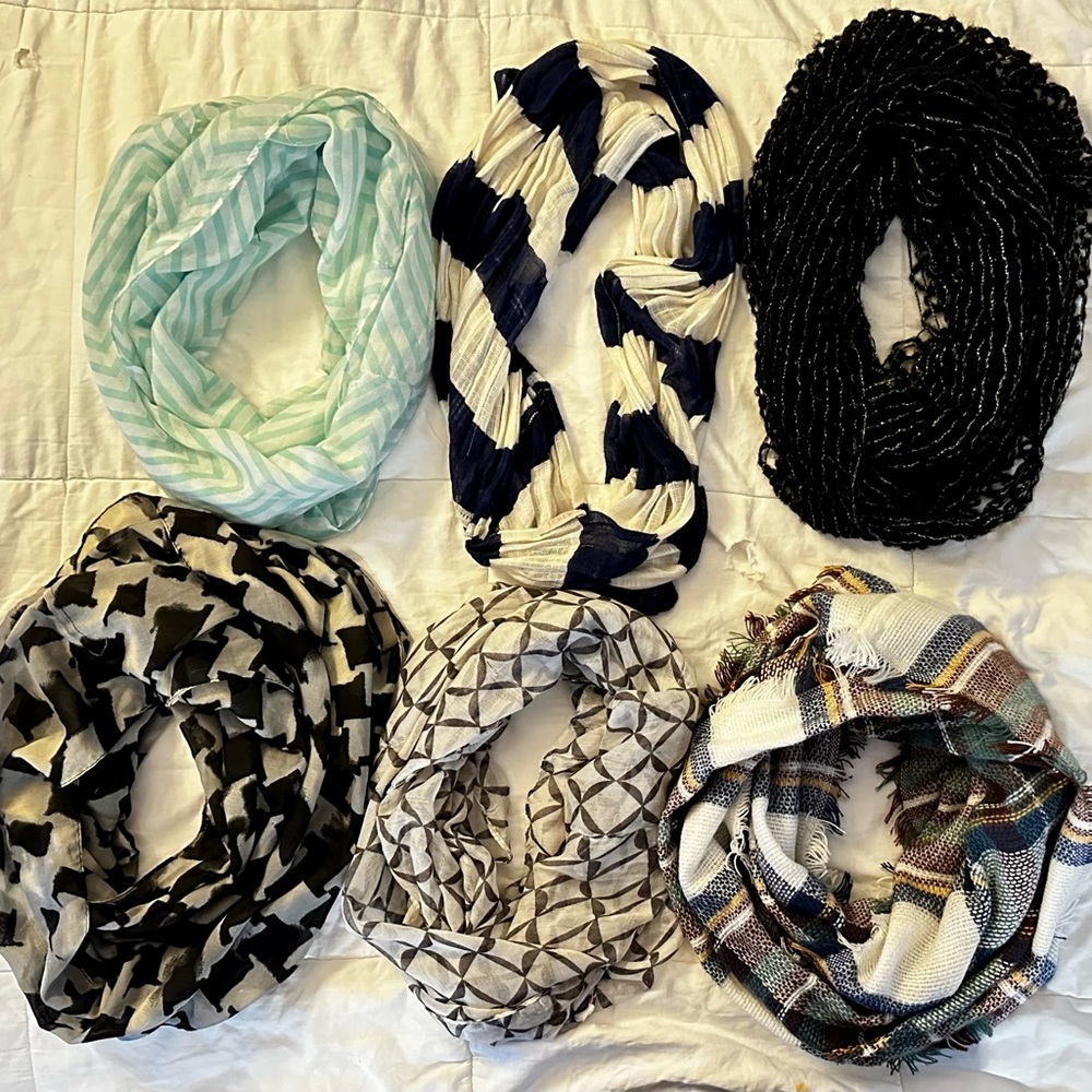 Bundle of 6 Infinity Scarf